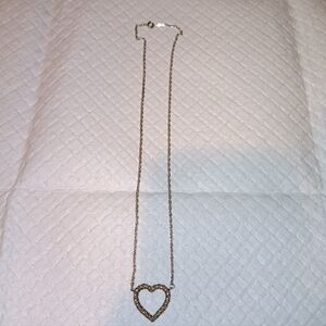 Tiffany & Co. Vintage Sterling Silver & 18k Gold Wrapped Heart Necklace
